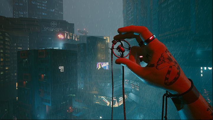 After you connect to the Mikoshi access point, you will lose consciousness and find yourself on the familiar roof above Viktor's clinic - Cyberpunk 2077: Johnnys ending - collaboration with Rogue - Endings - Cyberpunk 2077 Guide
