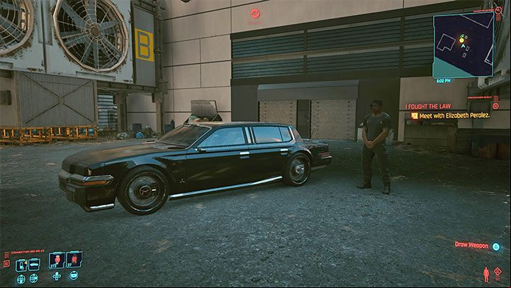 Elizabeth won't be willing to reveal on the phone the details of the task she has for V, but you still have to agree to a meeting in the Glen sub-district of Heywood - Cyberpunk 2077: I Fought the Law (River) walkthrough - Exploration - Cyberpunk 2077 Guide