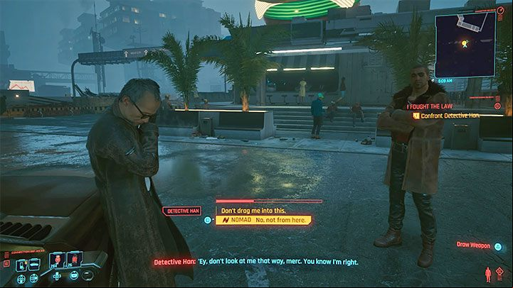 Ultimately, V and River have to return to the Chubby Buffalo's BBQ - Cyberpunk 2077: I Fought the Law (River) walkthrough - Exploration - Cyberpunk 2077 Guide