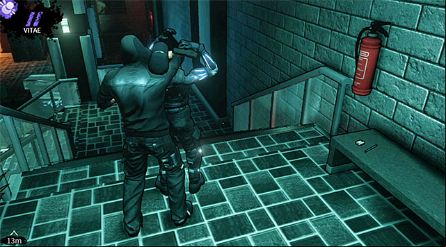 Two other soldiers are guarding the stairs located in the left and in the right part of the main hall (screens 1 and 2) - Harding Museum - main hall - Chapter 1 - DARK - Game Guide and Walkthrough