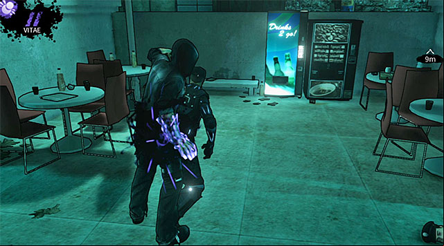 A guard standing next to the garbage - Harding Museum - plaza - Chapter 1 - DARK - Game Guide and Walkthrough