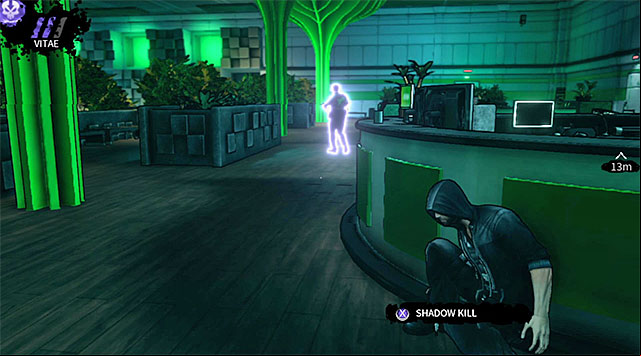A single guard in an empty reception - Geoforge - security office - Chapter 2 - DARK - Game Guide and Walkthrough