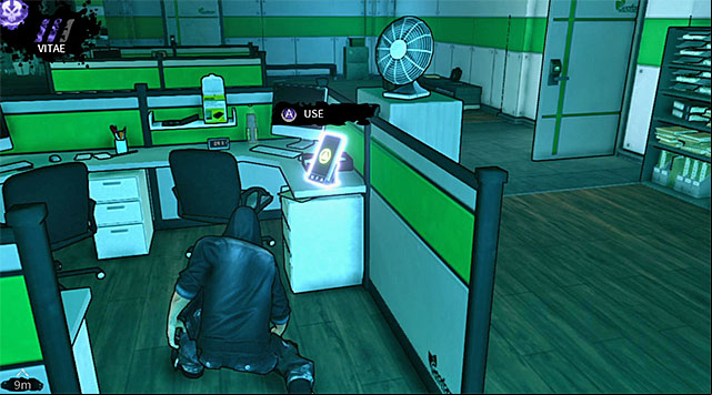Once youve secured this area check the cubicles located in front of the entrance to the istration office and youll locate a PDA (200 experience points) seen on the screen above - Geoforge - istration - Chapter 2 - DARK - Game Guide and Walkthrough