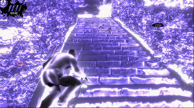 Make a stop once youre close enough to the stairs mentioned above - Geoforge - park (return) - Chapter 2 - DARK - Game Guide and Walkthrough