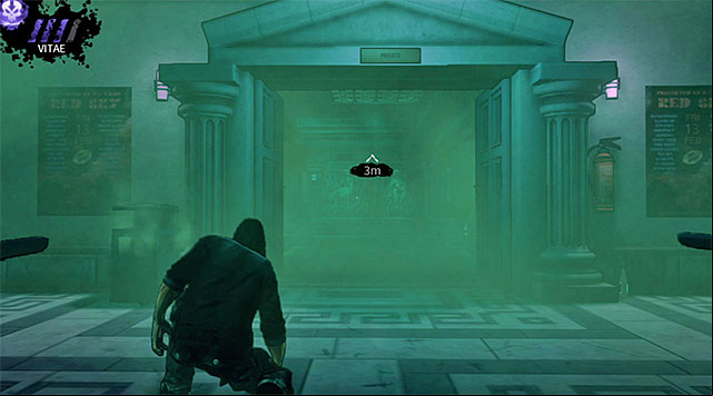 The ageway youll have to reach can be seen on the screen above - Atlantis - main area (after releasing the gas) - Chapter 3 - DARK - Game Guide and Walkthrough