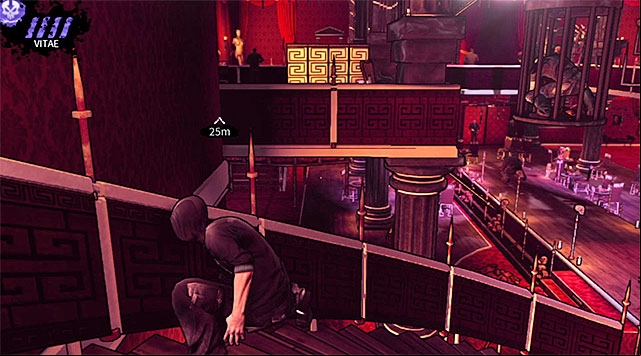 Wait for the ghoul to start moving away from Eric and quickly proceed to the left staircase displayed on the screen above - Atlantis - Titty Twister - Chapter 3 - DARK - Game Guide and Walkthrough