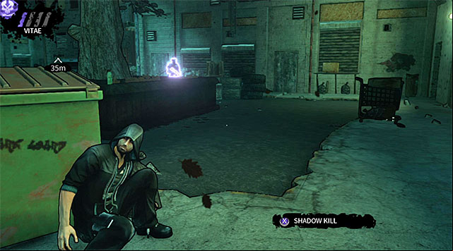 An armored opponent standing close to the UV generator - The Hole - first courtyard - Chapter 4 - DARK - Game Guide and Walkthrough