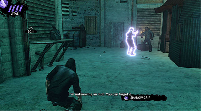 A guard terrorizing one of the beggars - The Hole - second courtyard - Chapter 4 - DARK - Game Guide and Walkthrough