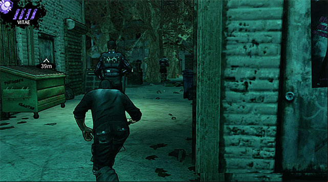 First guard stationed in the second courtyard - The Hole - second courtyard - Chapter 4 - DARK - Game Guide and Walkthrough
