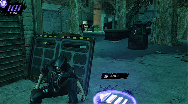 A view of the first courtyard - The Hole - second courtyard - Chapter 4 - DARK - Game Guide and Walkthrough