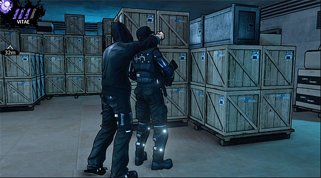 Attack on an enemy returning to his original post - Cryogenic - warehouse - Chapter 5 - DARK - Game Guide and Walkthrough