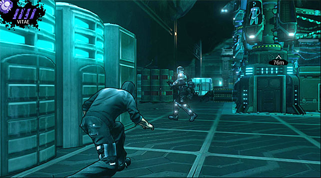 Enemies stationed to the left - M17 Base - cryo chambers - Chapter 6 - DARK - Game Guide and Walkthrough