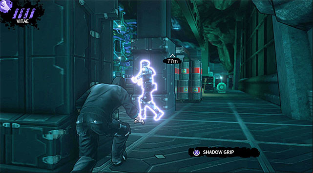 An enemy stationed to the right - M17 Base - cryo chambers - Chapter 6 - DARK - Game Guide and Walkthrough