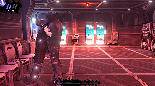 A single guard encountered near the entrance to the canteen - M17 Base - canteen - Chapter 6 - DARK - Game Guide and Walkthrough