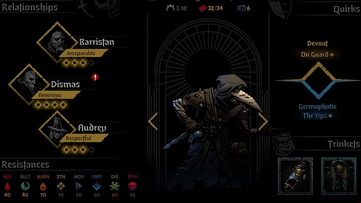 The Relationships and Emotions mechanic introduced in Darkest Dungeon 2 is an extra factor that should pay attention to when you are outside of combat - Darkest Dungeon 2: Relationships, Stress - Party - Darkest Dungeon 2 Guide