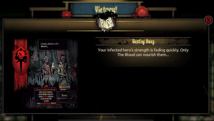 The effects of blood deprivation - Darkest Dungeon The Crimson Court: The Crimson Curse - Game mechanics - Darkest Dungeon Game Guide & Walkthrough