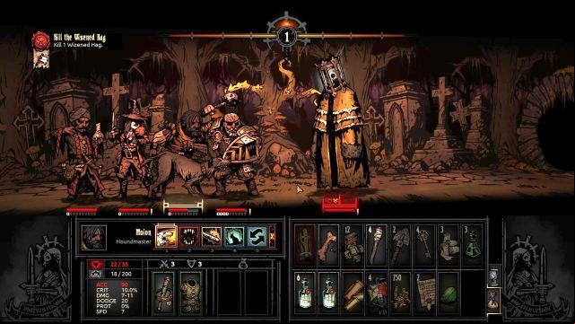 Collector, just like the rest of the bosses is a ghastly figure. - Darkest Dungeon: How to beat Collector? - Bosses - Darkest Dungeon Game Guide & Walkthrough