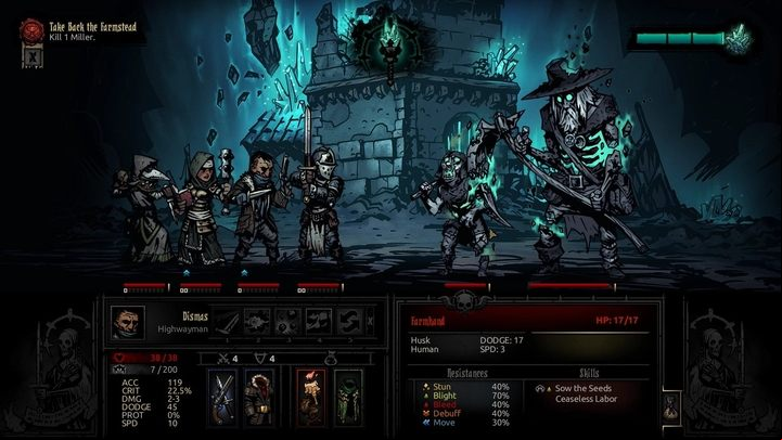 The Miller is the first boss that you will encounter in the Farmstead. - Darkest Dungeon The Color of Madness: How to beat The Miller? - Bosses - Darkest Dungeon Game Guide & Walkthrough