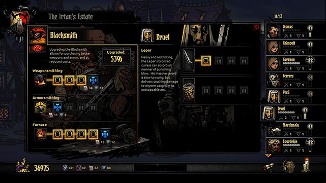 Blacksmiths upgrade tree - Darkest Dungeon: Blacksmith - Town - Darkest Dungeon Game Guide & Walkthrough