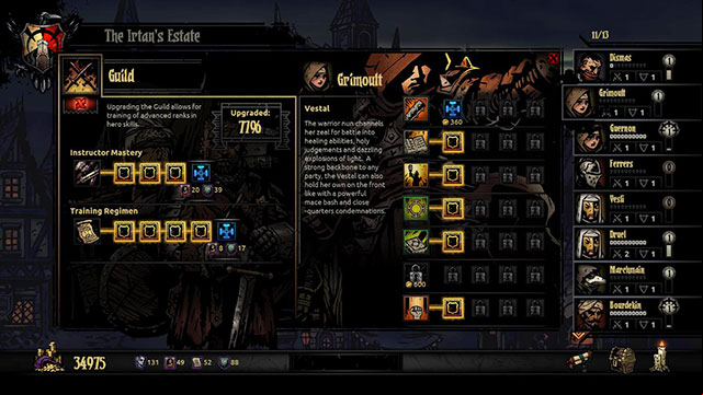 Guilds upgrade tree - Darkest Dungeon: Guild - Town - Darkest Dungeon Game Guide & Walkthrough