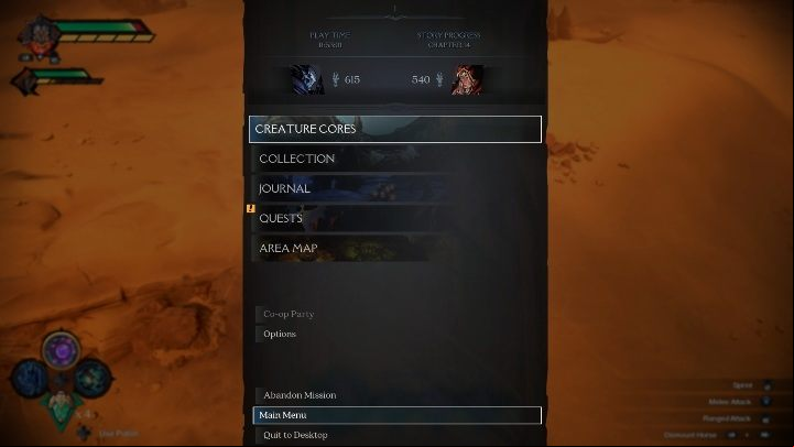 In order to see side missions that can be carried out and completed in the game, you need to enter the menu and select the quests option - Side quests and additional missions in Darksiders Genesis - Basics - Darksiders Genesis Guide