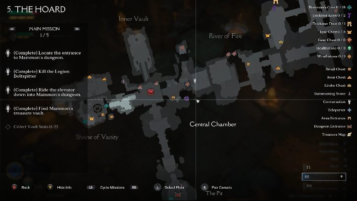 The maps in Darksiders Genesis have are many objects that make it easier for you to navigate the terrain, e - Why cant I see myself on the map in Darksiders Genesis? - The map and the game world - Darksiders Genesis Guide