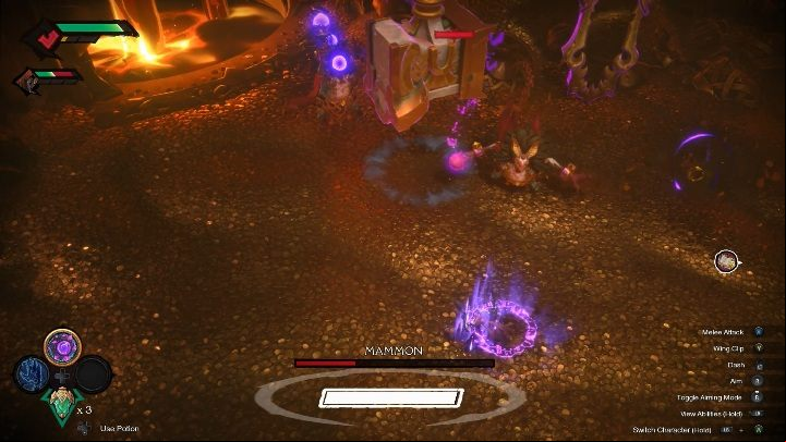 In the final phase, Mammon will summon all of his allies, the hammer, the gate, and two clones - Mammon - Chapter 6 | Boss in Darksiders Genesis - Bosses and mini-bosses - Darksiders Genesis Guide
