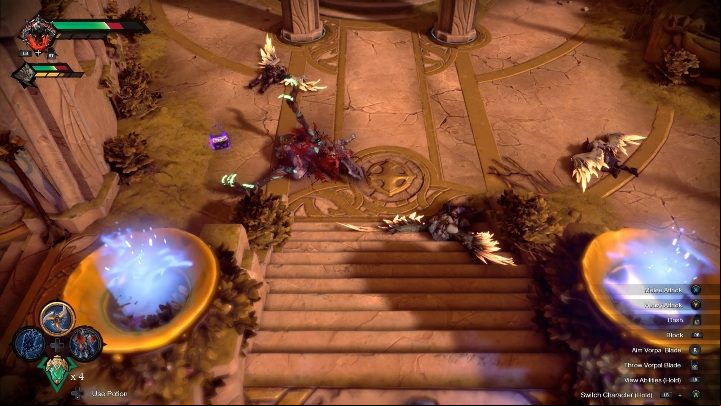 The boss has very few health points, dont waste Chaos/Anarchy on him - Grinner - chapter 11 | Boss in Darksiders Genesis - Bosses and mini-bosses - Darksiders Genesis Guide