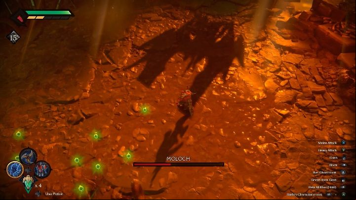 Recover health points whenever you can - Moloch - chapter 16 | Boss in Darksiders Genesis - Bosses and mini-bosses - Darksiders Genesis Guide