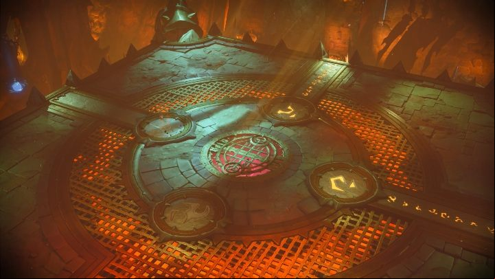 To get to the boss, you need to visit 3 locations with enemies - How to get to the boss Chapter 2 - Puzzles - Darksiders Genesis Guide