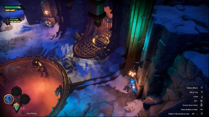 Quickly activate the second lever to open the age - How to get into the dungeon Chapter 3 in Darksiders Genesis? - Puzzles - Darksiders Genesis Guide