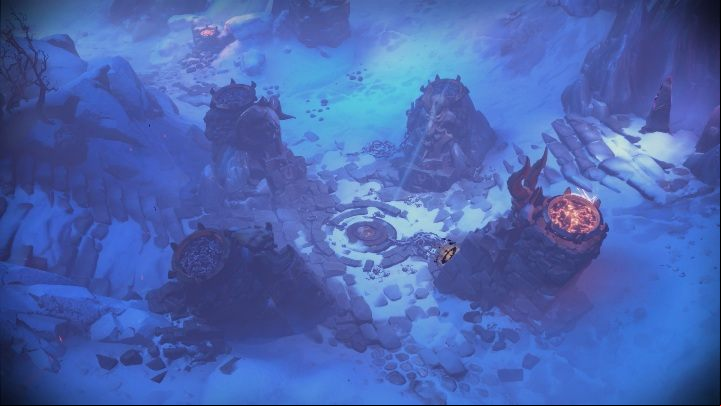 After defeating the opponents, set the fire - How to get into the dungeon Chapter 4 in Darksiders Genesis? - Puzzles - Darksiders Genesis Guide