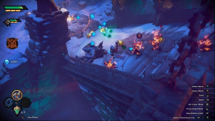 Light the next bonfire using the same method - How to get into the dungeon Chapter 4 in Darksiders Genesis? - Puzzles - Darksiders Genesis Guide