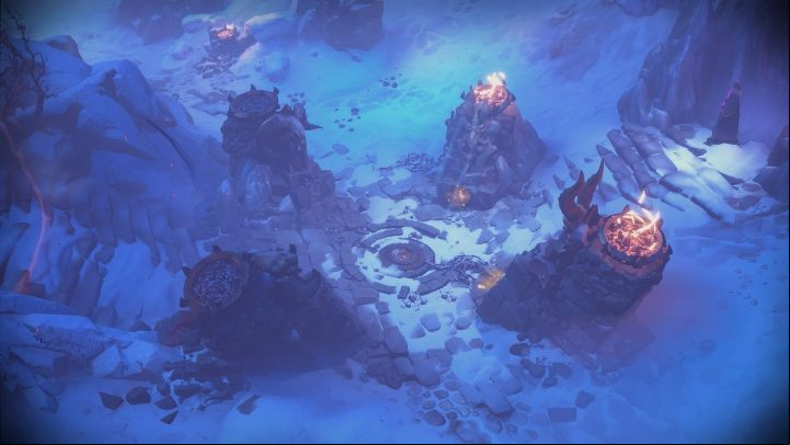 After defeating the opponents, set the fire - How to get into the dungeon Chapter 4 in Darksiders Genesis? - Puzzles - Darksiders Genesis Guide