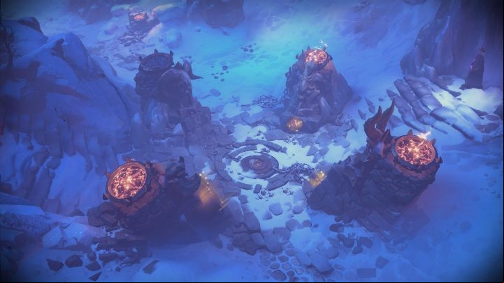 Go to the left of the place where the puzzle is - How to get into the dungeon Chapter 4 in Darksiders Genesis? - Puzzles - Darksiders Genesis Guide