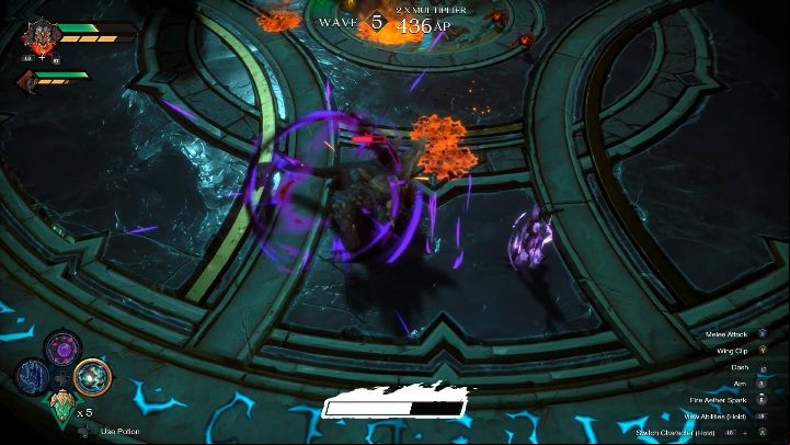 The battle in the arena consists of 10 waves - nine waves of ordinary enemies and one wave with a boss - Arena in Darksiders Genesis - Basics - Darksiders Genesis Guide