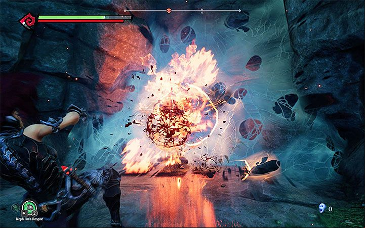 The charged beetle can be picked up and thrown into the web - How to destroy the webs in Darksiders 3? - FAQ - Darksiders 3 Guide
