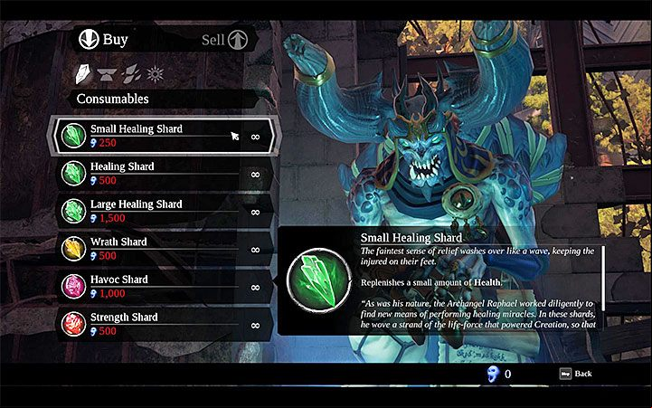 Vulgrim is the only merchant encountered in the world of the game, but not all of his stock is worth the purchase - General advice for Darksiders 3 - Game basics - Darksiders 3 Guide