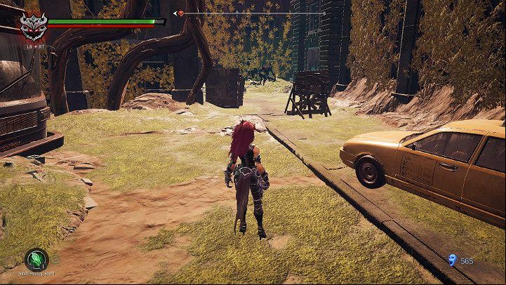 On the other side of the bus there is a age to an alley, and in it a stronger opponent awaits - Haven | Darksiders 3 Walkthrough - Walkthrough - Darksiders 3 Guide