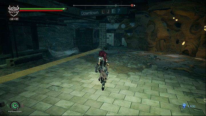 Return to the previous metro room for a small beetle and take it with you - Nether | Darksiders 3 Walkthrough - Walkthrough - Darksiders 3 Guide