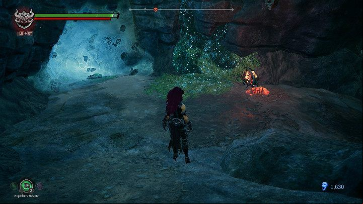 When the beetle absorbs the substance, pick it up of the ground - Nether | Darksiders 3 Walkthrough - Walkthrough - Darksiders 3 Guide