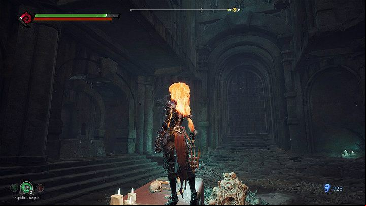 Stand on one of the altars and look up - Hollows | Darksiders 3 Walkthrough - Walkthrough - Darksiders 3 Guide