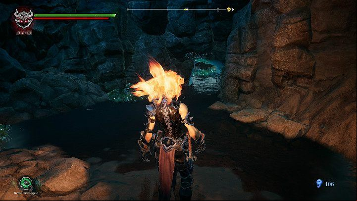 When you deal with enemies and collect items, go through the small corridor shown in the picture above - Avarice Boss | Darksiders 3 Walkthrough - Walkthrough - Darksiders 3 Guide