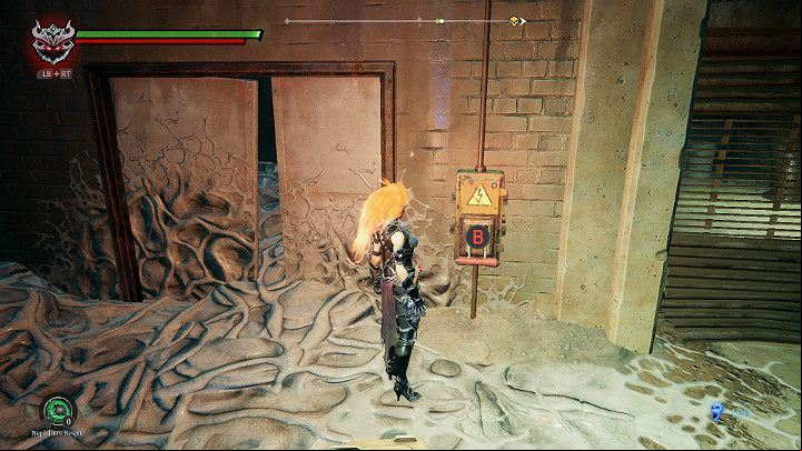 You will finally reach a room that resembles a garage - Avarice Boss | Darksiders 3 Walkthrough - Walkthrough - Darksiders 3 Guide