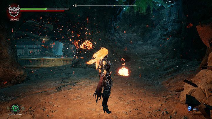 You will enter a small cave - Nether part 2 | Darksiders 3 Walkthrough - Walkthrough - Darksiders 3 Guide