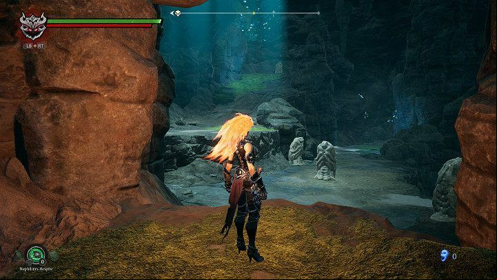 Return to the fork in a small cave and move up the corridor - Nether part 2 | Darksiders 3 Walkthrough - Walkthrough - Darksiders 3 Guide