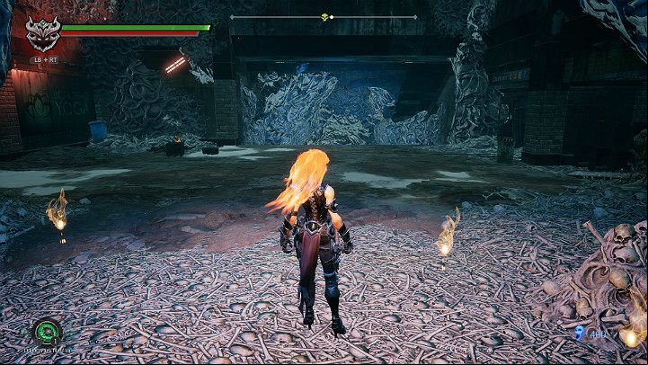 When you get out of the cocoon, collect items from the ground - Nether part 2 | Darksiders 3 Walkthrough - Walkthrough - Darksiders 3 Guide