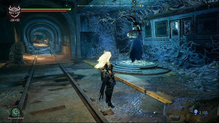 You have reached the next checkpoint where you have the opportunity to do business with Vulgrim - Nether part 2 | Darksiders 3 Walkthrough - Walkthrough - Darksiders 3 Guide