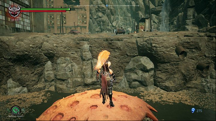 When you reach the wall, jump up and prepare for a fight - Festering pool | Darksiders 3 Walkthrough - Walkthrough - Darksiders 3 Guide