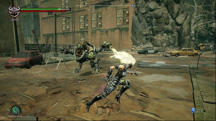 After a short while, a griffon will fall from the sky, which is a very strong opponent - Festering pool | Darksiders 3 Walkthrough - Walkthrough - Darksiders 3 Guide